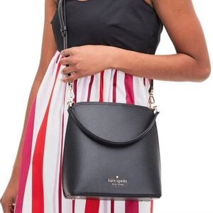 Kate Spade Black Darcy Small Bucket/Crossbody Bag- Good Condition